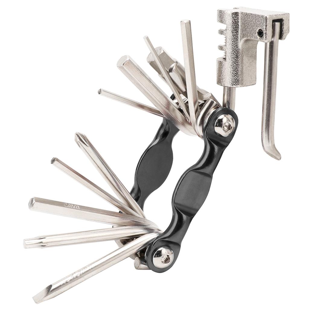 11 In 1 Multi-Function Bike Repair Tool Bike Foldable Repair Tool Portable Socket Wrench Portable Bike Essential Tool
