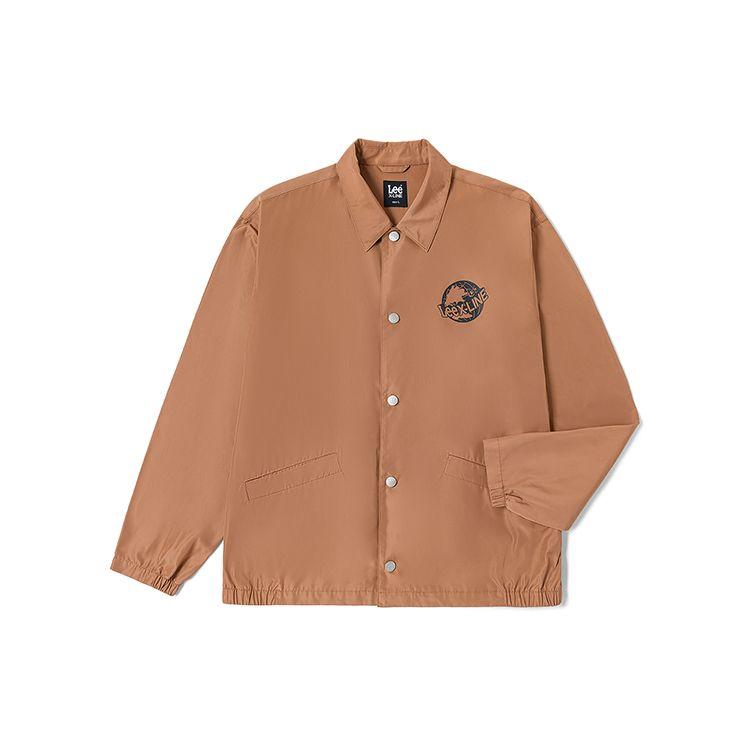 Lee Xline Series SS23 Comfortable Thin Coach Jacket Men jackets Brown LMT0053752RZ00FA03952