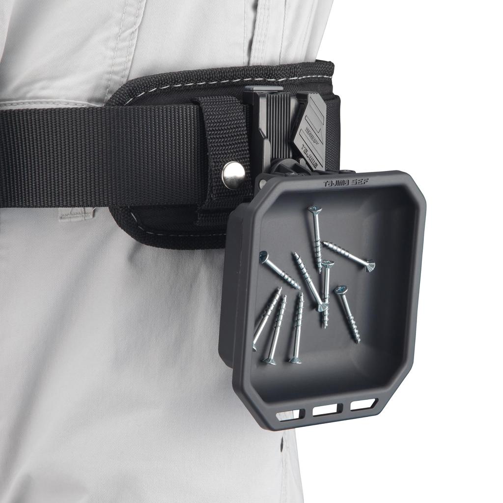 Tajima Safe System Safe Magnetic Tray for Resin Screws S Steel Screw Tray Safe Hook for Attaching to a Waist or Safe Toolbox Attaches to Steel Frames