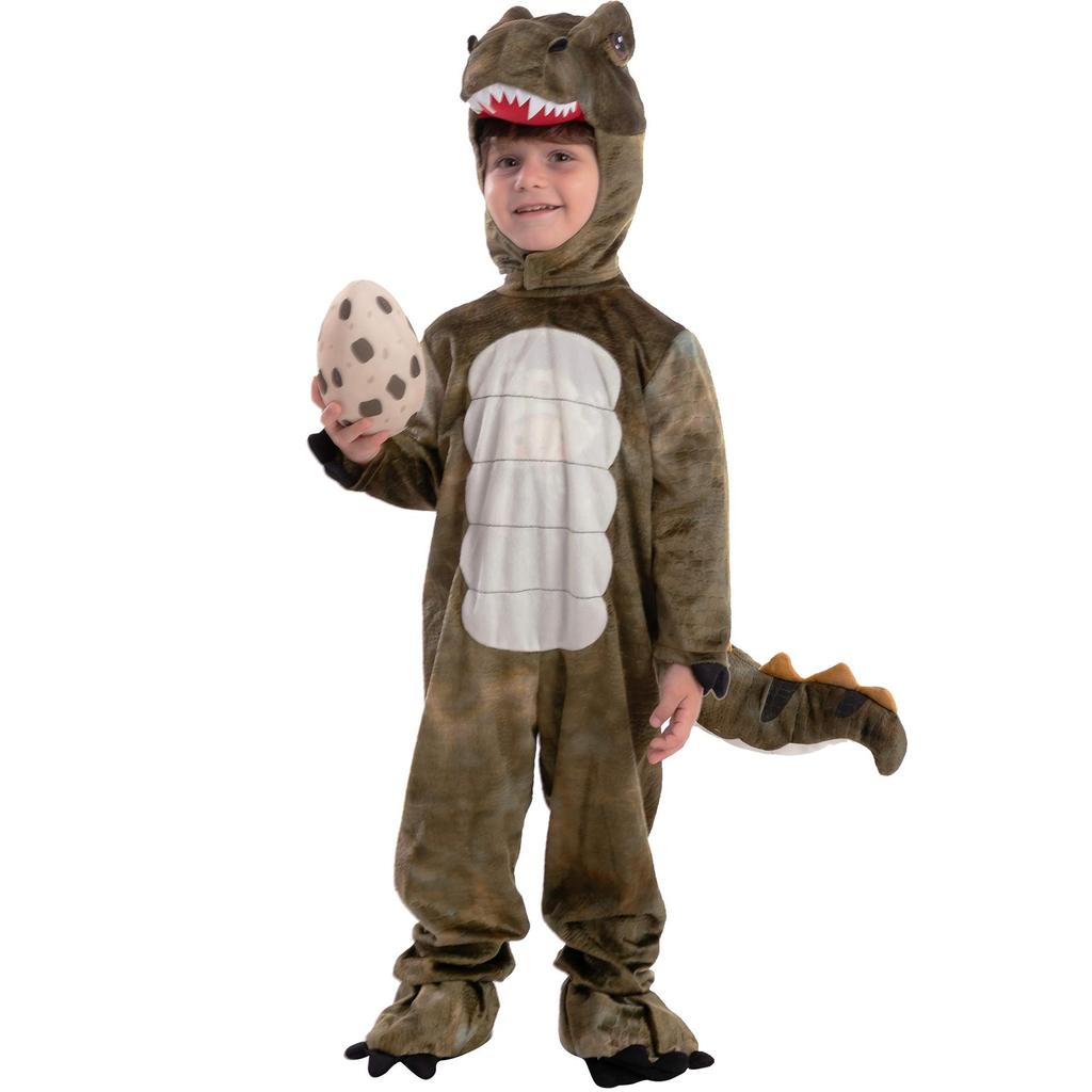 Dinosaur Halloween Onesie For Kids With Polyester Fabric And Fun Cartoon Design For Costume Party