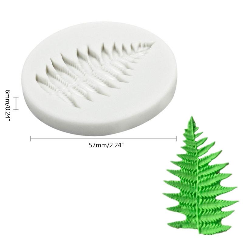 3D Plant Leaf Shaped Fondant Chocolate Mould Cake Topper Decorating Tools for Creative Baking Silicone Mold Easy To Clea