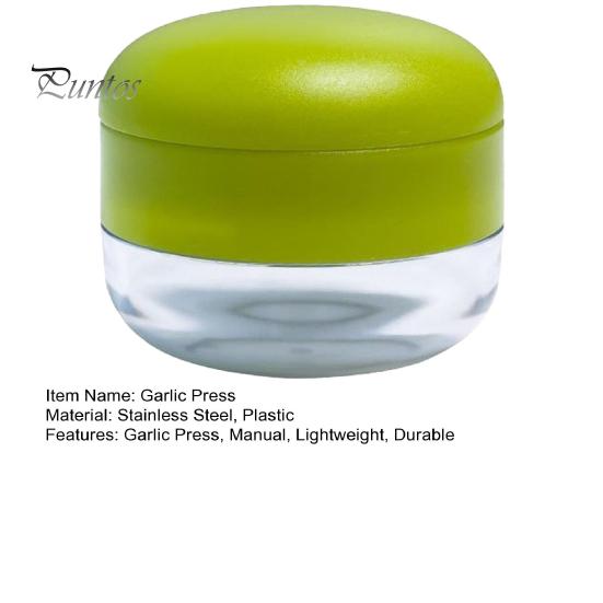 Convenient Kitchen Garlic Press And Chopper, with Storage Container, Stainless Steel Chopper Tool Blade Manual Mincer, for Food Prep Container