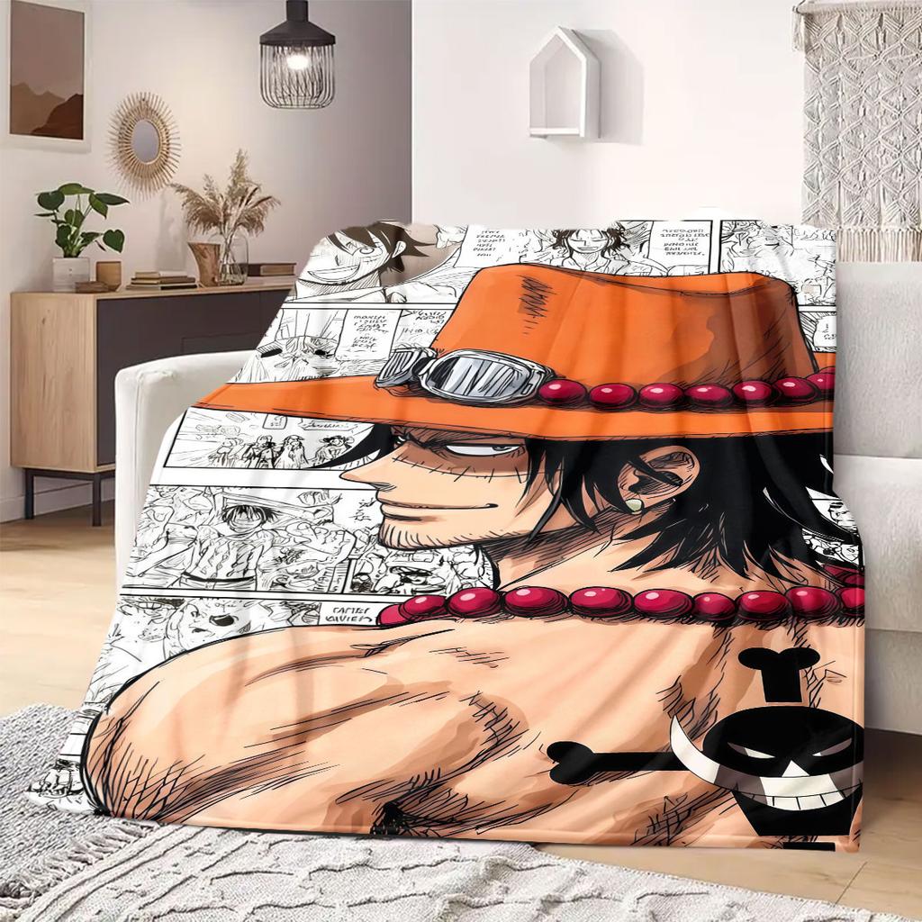 Monkey D Luffy Flannel Blanket Warm,Comfortable,Suitable for Bedrooms,Sofas,Beds,Chairs,Picnics,Travel