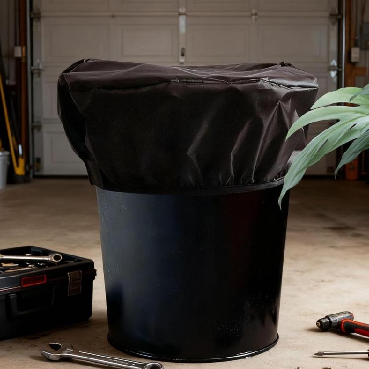 Simple To Use Horse Feed Bucket Protective Cover 210D Oxford Fabric Ensures Protections Against Dirts For Equestrians