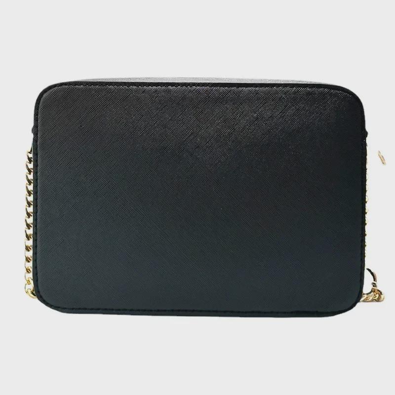 Dámská trendy malá crossbody čtvercová taška z PU kůže s řetízkovým popruhem 2024