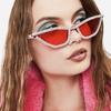 Luxury Cat Eye Sunglasses Women Men Fashion Diamond Triangle Brand Designer Glitter Sun Glasses UV400 Shades Eyeglasses
