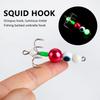 Luminous Squid Jig Hooks Compact Size Portable Night Light Fishing Hook Suitable for Coastal Areas Docks