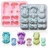 Silicone Racing Car Shape Cake Pan Non-Stick Cake Molds New Mini Cake Pans for Cupcake Decorating