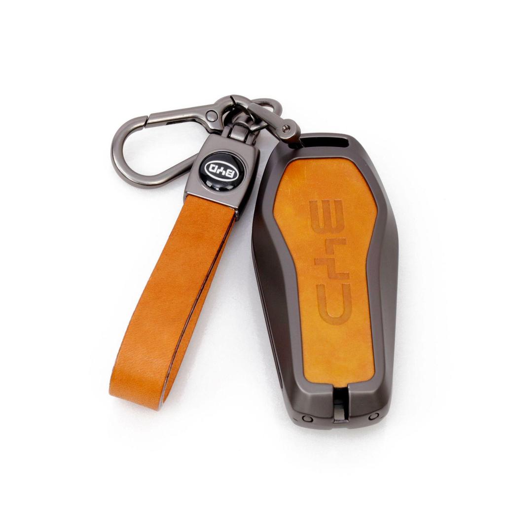 BYD Car Key Metal Protective Cover for Yuan Pro, D1, Qin Plus, E1, E2 Models