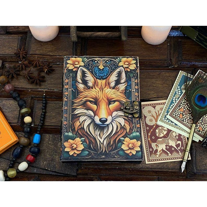 Wolf Grimoire Leather Journal • handmade leather journal, Celtic journal,  Edge pages Daily notpad, recipe book, travel diary,