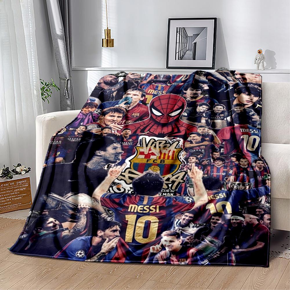 Lionel Messi Spiderman Lionel Messi Blanket Soft Cozy Suitable For Seaside Picnics Chair Four Seasons Multipurpose Warmthful Decor
