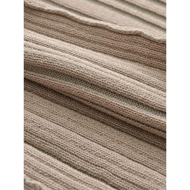 Kaslead New Arrival Women's Clothing Fashion Style Fashion Slim Looking Rib Knitting Asymmetric Tops 4240001