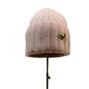 Xiaoxiangfeng Love Cha High Quality Rabbit Hair Knitted Hat Women'S Face Small Wide Stripe Sweet Wool Hat