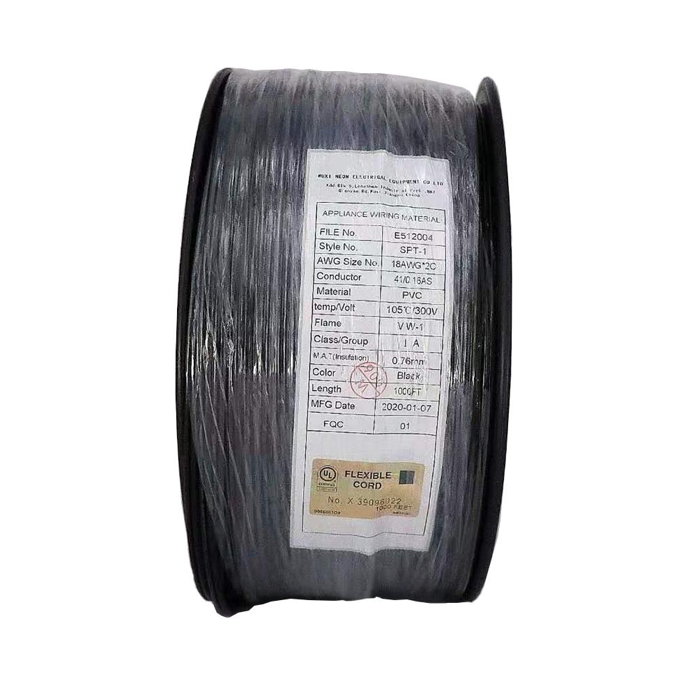 1000FT 18AWG SPT-1 Wires Extension Flat Lighting Extend Cords Outdoor C7 C9 Lights Cables