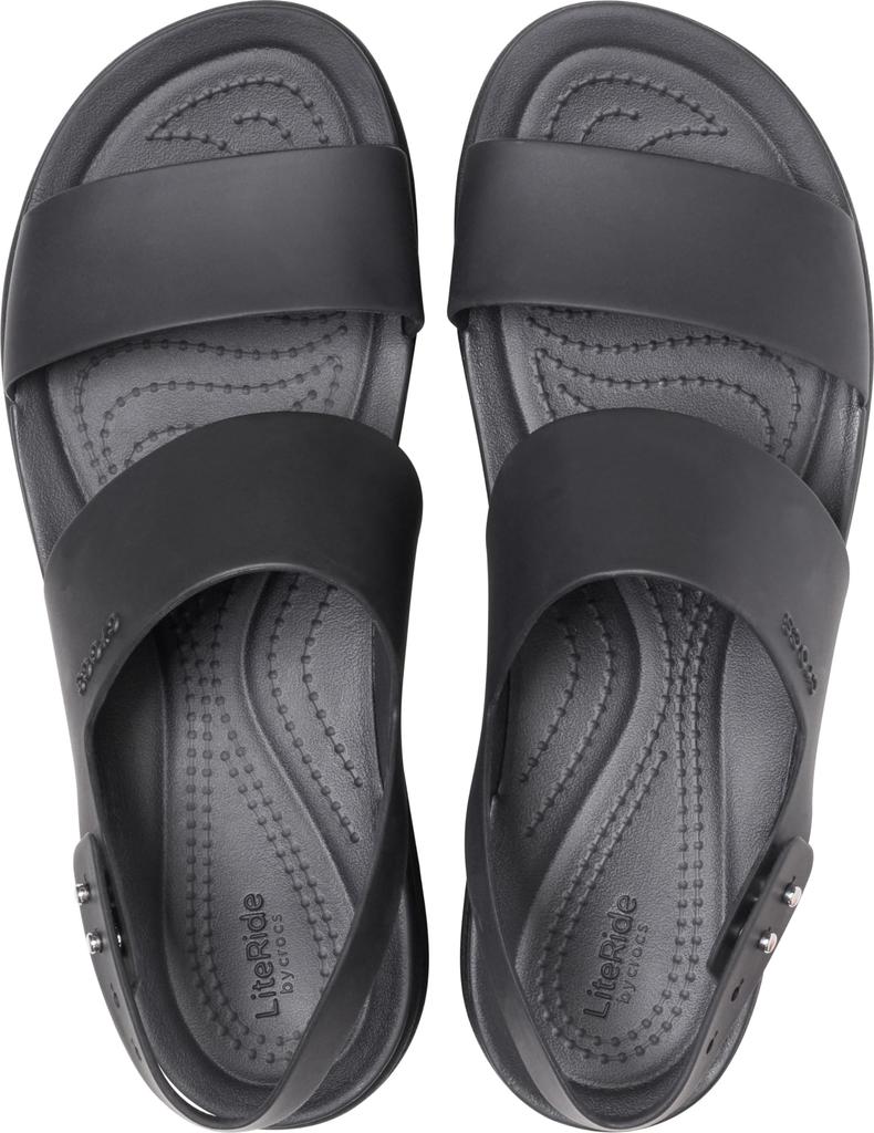 Crocs Brooklyn Row 24 Cm [CROCS] Sandals, Wedge, Women's, Black/Black,