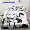Sada povlečení s motivem Naruto Přikrývka Povlak na přikrývku Povlak na polštář Domácí Dárek k narozeninám(1 * povlak na peřinu + 2 * povlak na polštář, bez jádra)