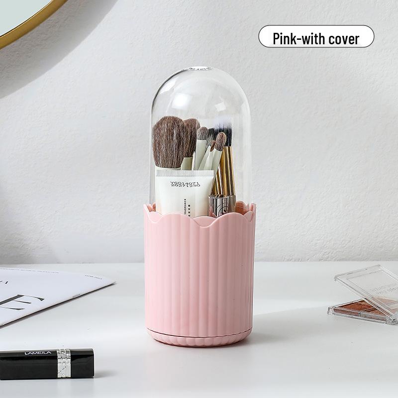 Makeup Brush & Lipstick Storage Tube – Dustproof, Multi-Function Desktop Organizer