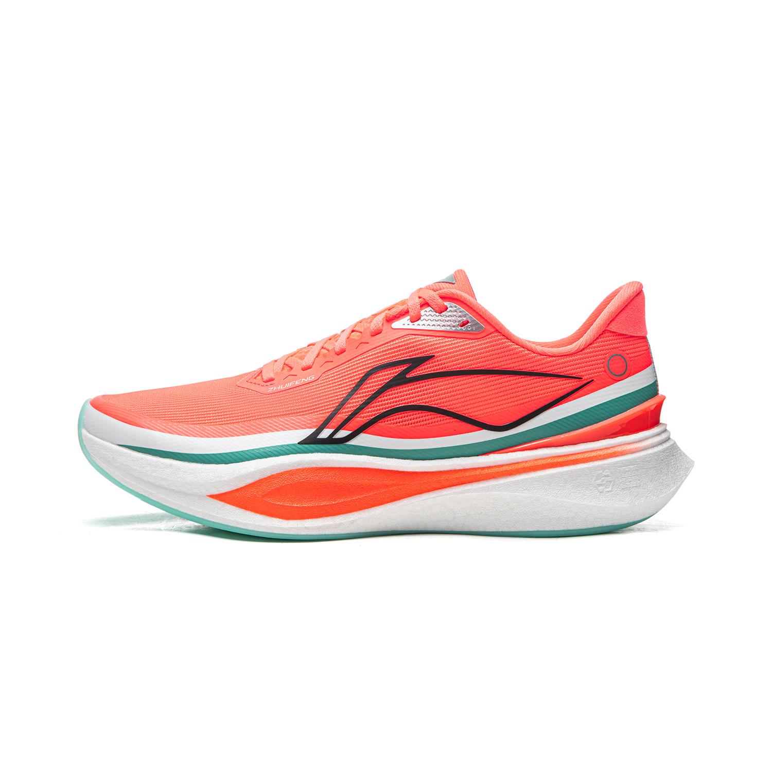 Li Ning Chasing The Wind 2 Низкие Повседневные Беговые Кроссовки Мужские Флуоресцентные Оранжево-Красные ARPW011-10 41.5