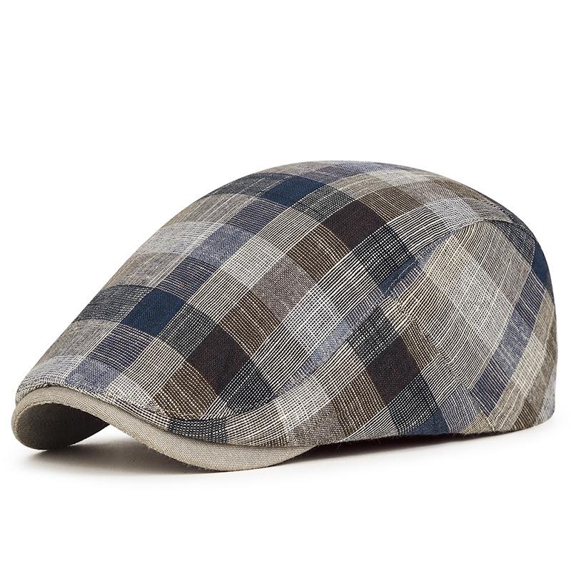 

EW Повседневный берет шляпа мужчины елочка плоские кепки женщины британский форвард шляпа черный желтый розовый художник козырек газетчик кепка регулируемый ONE SIZE темно-коричневого