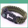 Přežití Paracord Náramky s Píšťalkou Kompasem Zapaľovačem Pro Nadšence Venkovních Dobrodružství