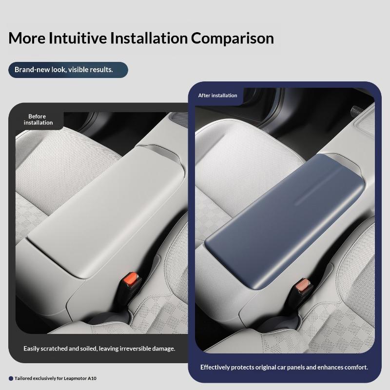 Fit For Leapmotor BX3 A10 2026 Car Silicone Armrest Box Cover Central Armrest Pad Anti Scratch Anti Dirty Interior Modified