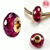 New Exquisite 925 Silver Colored Glass Beads Flowers Murano Bead Charms Fit DIY Bracelet Jewelry Fine Gift for Women
