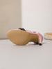 Sommer 2026 Sandalen mit offenen Zehenpartien und Stilettos: Damen-Kreuzriemen-Farbblock-High Heels