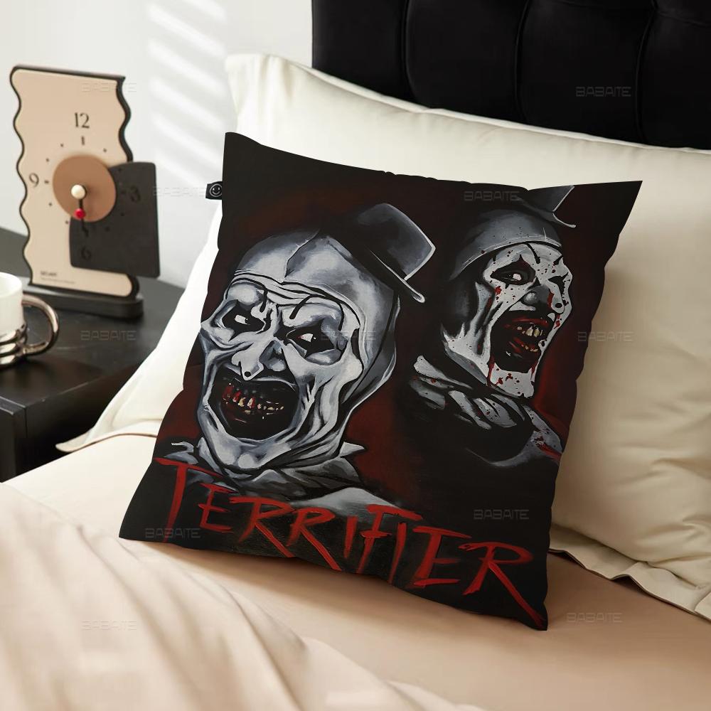 Film T-terrifier Skräckkudde Gåva Hemmakontor Dekoration Sovrum Soffa Bil Kuddfodral Fodral 45x45