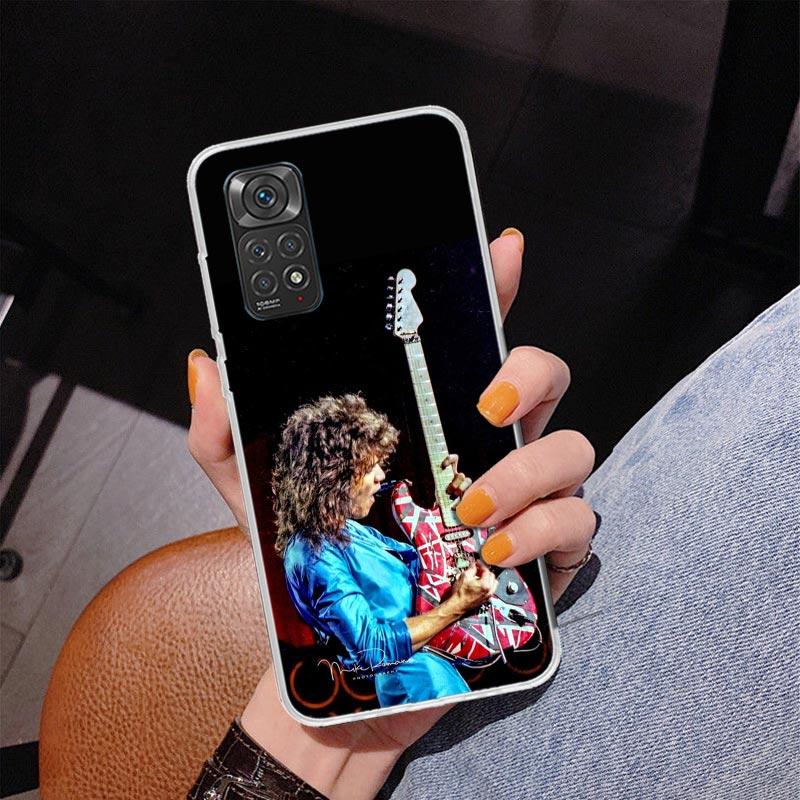 Eddie Van Halen Graphic Guitar Phone Case For Xiaomi Redmi Note 15 14 13 12S 12 11 Pro Plus 14S 11S 11E 10 10S 11T 5G Personaliz