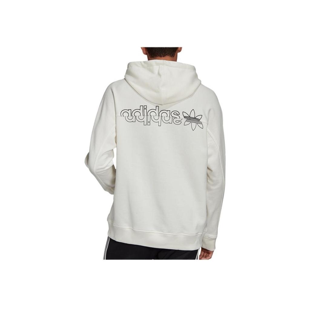 adidas Originals Trefoil Fs Oth Hoodie Casual Pullover Sweatshirt Men Tops White FM2226
