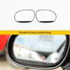 Rear View Mirror Frame Trim Sticker For Dodge Challenger 2009+ Soft Carbon Fiber