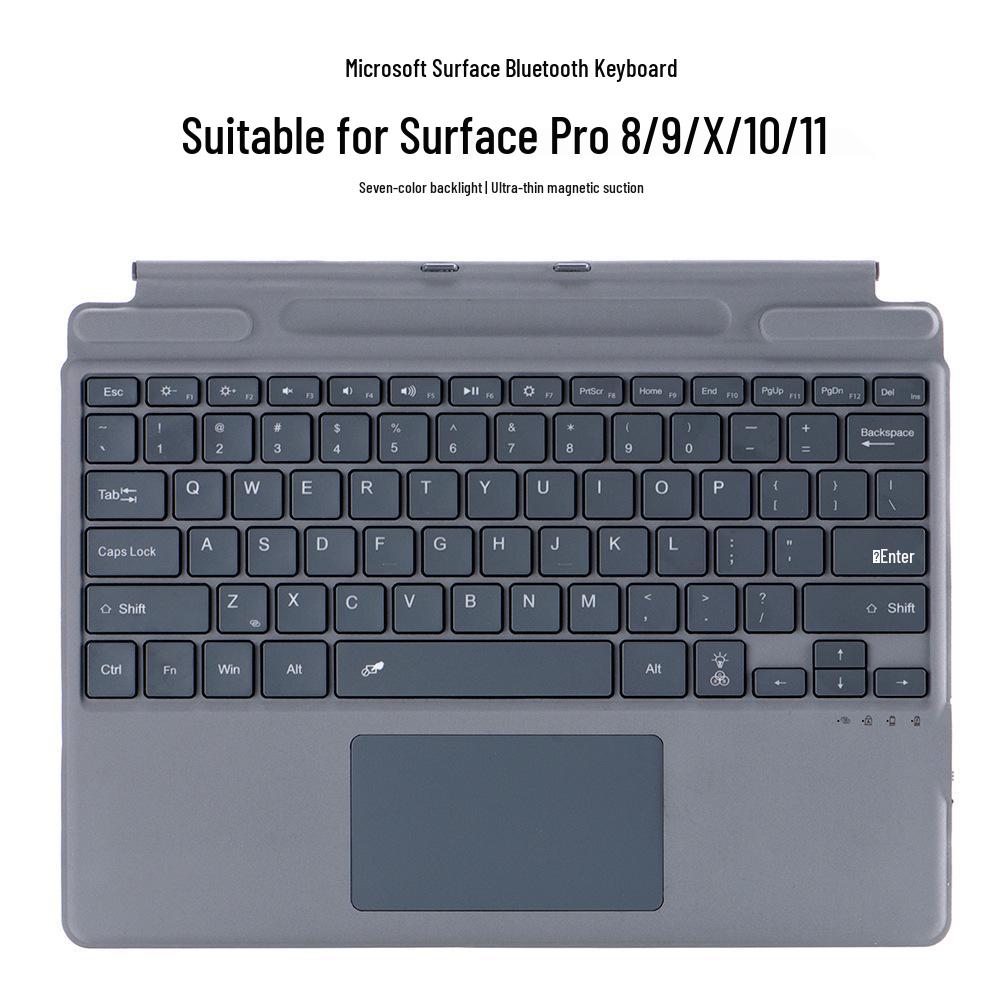 Magnetic Backlit Keyboard Cover for Microsoft Surface Pro 3-11 Tablets