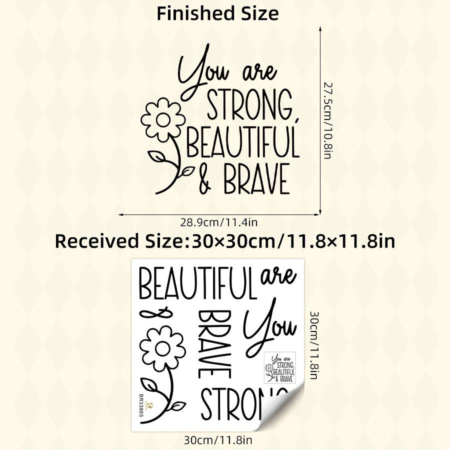 You Are Beautiful Mirror Decal Decal Bathroom Decor Inspire Motivational Quote Sticker Fitting Room Bedroom Decoration