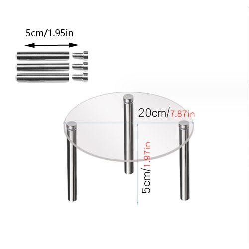 Cake Stand Transparent Round Shape Acrylic Birthday Cupcake Dessert Stand Holder Cake Makaron Display Rack Party Supplies