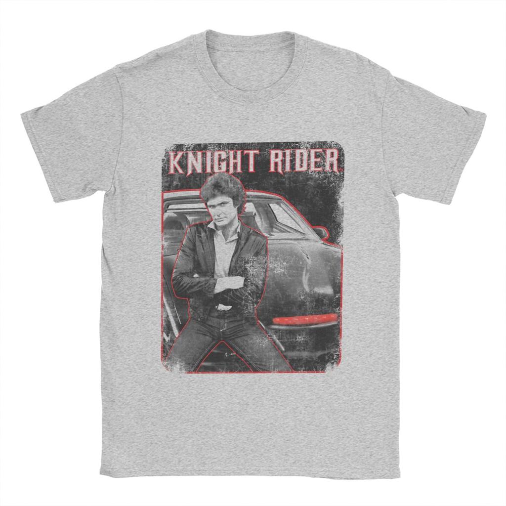 Knight Rider Knight And Kitt Men T Shirt Leisure Tees Short Sleeve Round Collar T-Shirt Cotton Summer Clothes