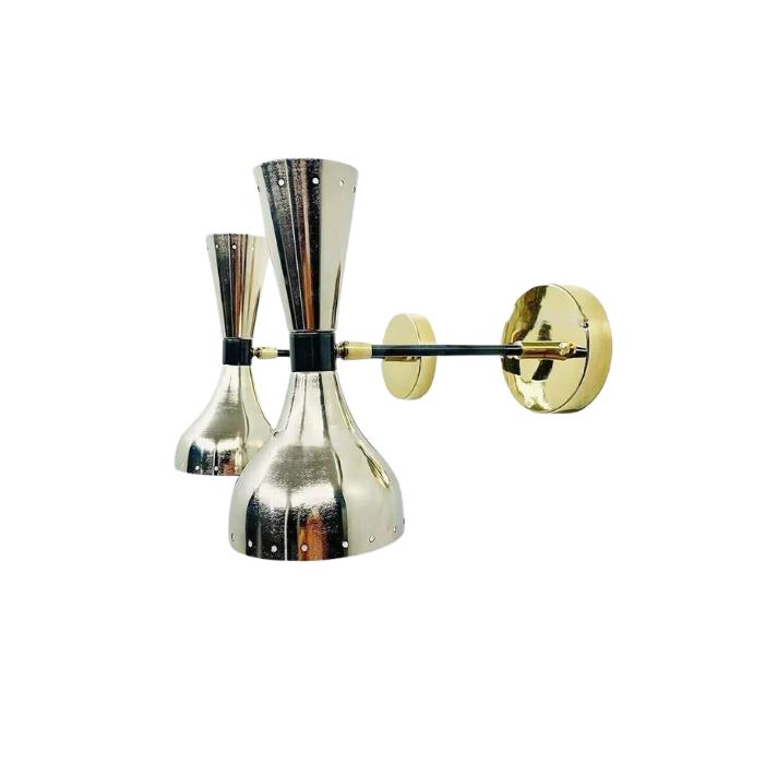 

Смирнова Настінний світильник 1950-х років середини століття Сучасний латунний італійський світильник Бра