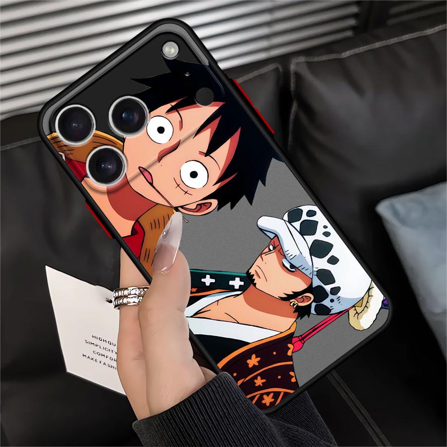 One Piece Anime Luffy Case for iPhone 17 Pro Max 11 XS XR 13 Mini 14 Air 7 8 SE 15 16 Plus 12 Funda Back Phone Cover