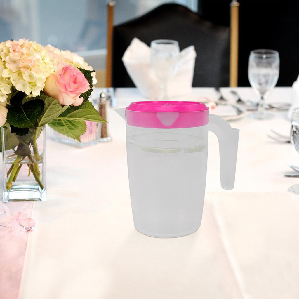 Plastic Water Pitcher with Lid Large Capacity Cold Water Jug for Juice Beverage Ice Tea Use Plastic Pitcher Pitchers for Drinks