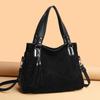 High Quality Women's Soft Suede Surface Leather Shoulder Crossbody Bag 2026 Tassel Handbag Large Capacity Ladies Tote Bag