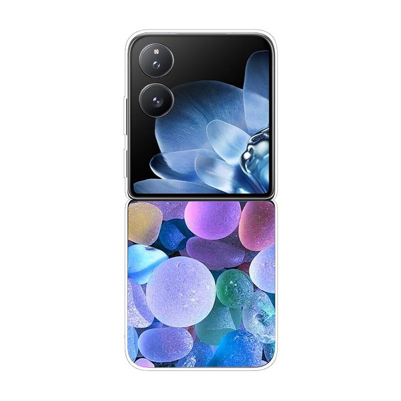 Hard PC Cover For Xiaomi Mix Flip ShockProof Phone Case For Mi Mix Flip 5G Ultra-Thin Back Clear MixFlip Shell Cover Coque Funda