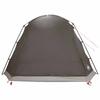 Cabin Tent with Roof Brown and Gray 12 Person Polyester and Steel