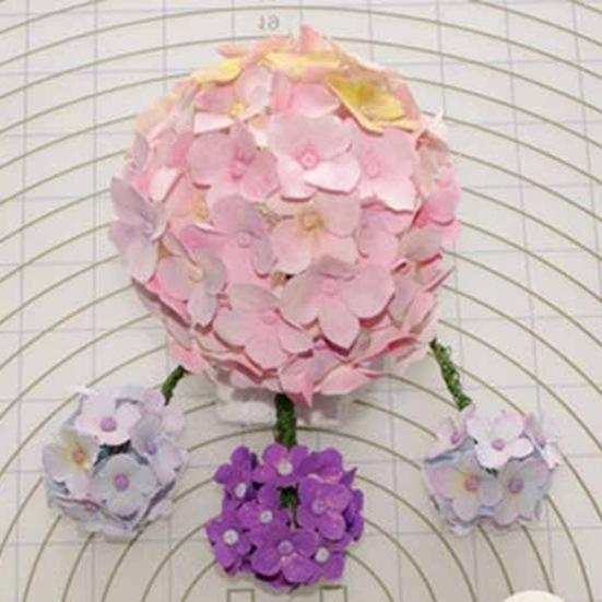 3Pcs Hydrangea Fondant DIY Mold Flower Icing Decorating Cutter Plunger Bakeware