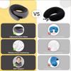 Portable Travel Neck Pillow Memory Foam U-Shaped Snail Style Adjustable Soft Sleep Pillow For Car Plane Train Sleep Support