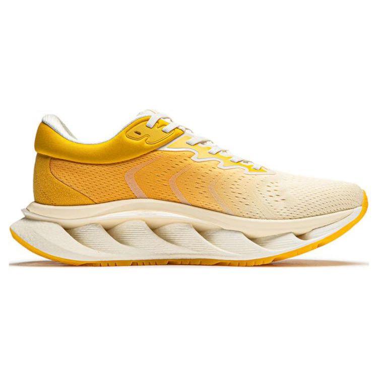 Li Ning Arc CRC Non-Slip Low-Top Running Shoes Men Sneakers Yellow White AZGU005-2