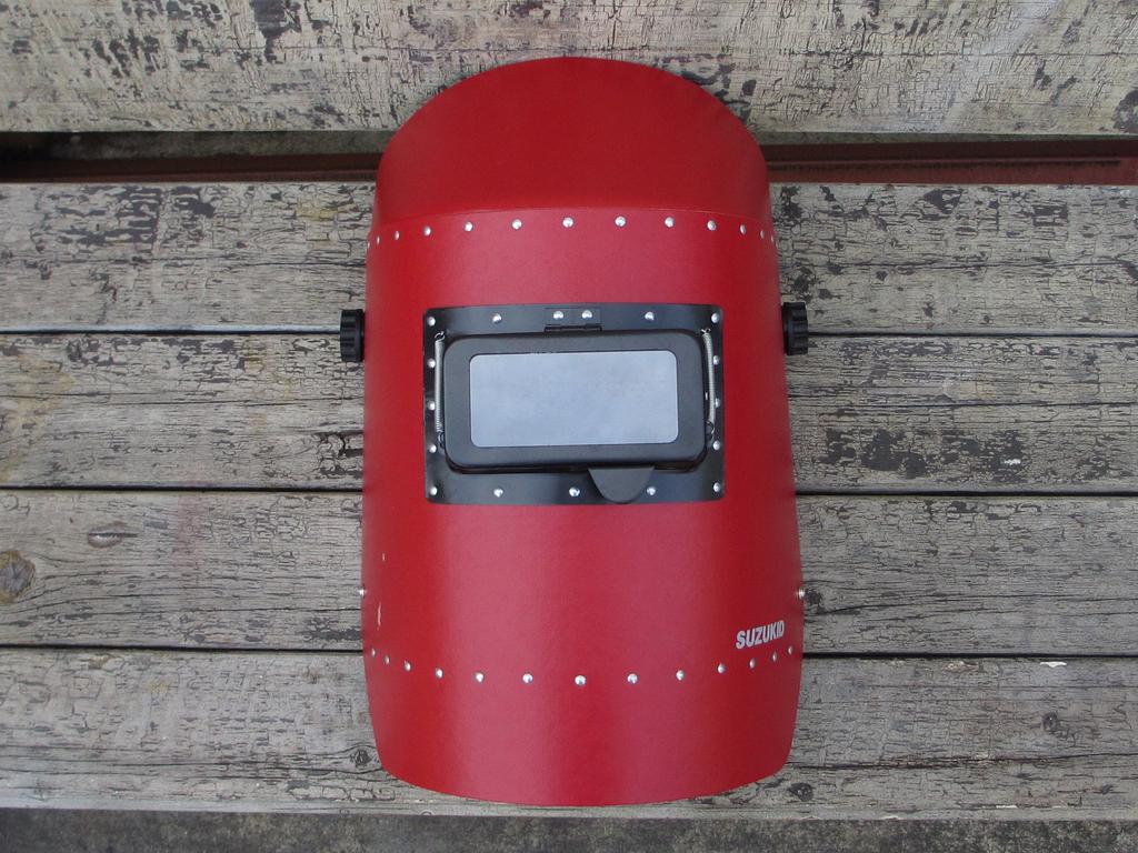 Star Electric Manufacturing Color Helmet Face Red Cover Plate and Shade Plate (SUZUKID) Mask, (Includes #10) P-896