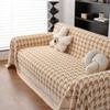 Houndstooth Sofa Cover Towel Vintage Cloth Sofa  Spring Four Seasons Sofa Cushion Woolen Full Cover Towel Blanket Sofa Mat