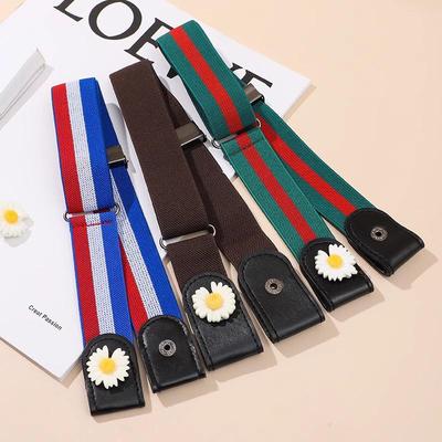 Invisible Elastic Cinching Leather Waist Belt for Women's Jeans - Adjustable for Large To Small Waistlines