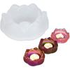 DIY Candle Holder Mold Silicone Candle Jar Mold Lotus Flower Silicone Mold  Home Decoration