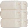 AYO Bath Towels of and Soft To the Touch Microfiber Durable and Durable for Antibacterial and (Set 6, Ivory, 70140cm) - Large, Hotel-Quality, Fluffy,