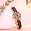 Fashion Retro Simple Leather Watch with Round Dial Quartz for Women, Suitable for Everyday Wear, Christmas Gift
